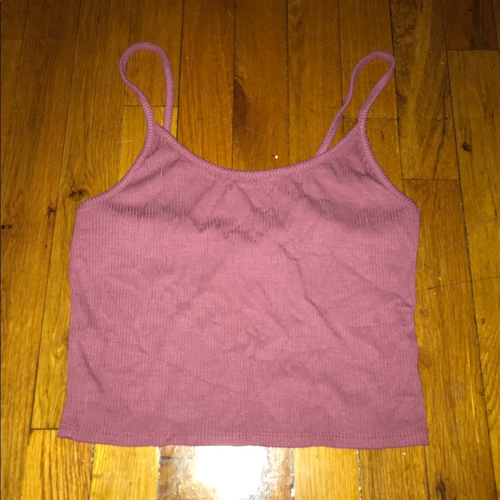 Burgundy Crop top